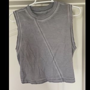 Lululemon Broken Beats Tank, Washed Glacier Grey, Size 6